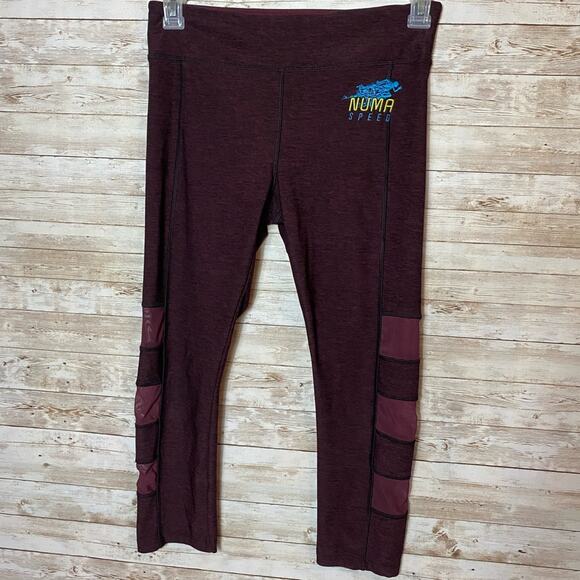 VOGO Athletica NUMA SPEED Athletic Leggings Maroon Size Medium - Picture 1 of 5